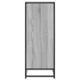 Zapatero madera de ingeniería y metal gris Sonoma 75x38x97,5 cm de , Zapateros y organizadores de calzado - Ref: Foro24-33008...