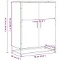 Zapatero madera de ingeniería y metal gris Sonoma 75x38x97,5 cm de , Zapateros y organizadores de calzado - Ref: Foro24-33008...