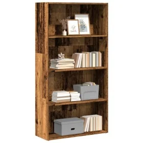 Estantería madera de ingeniería color envejecido 80x30x152 cm by , Bookcases and shelves - Ref: Foro24-857947, Price: 72,14 €...
