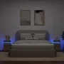 Mesitas noche con LED 2 uds madera roble artisian 35x39x55 cm de , Mesitas de noche - Ref: Foro24-857657, Precio: 127,85 €, D...