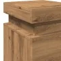 Mesitas noche con LED 2 uds madera roble artisian 35x39x55 cm de , Mesitas de noche - Ref: Foro24-857657, Precio: 127,85 €, D...