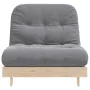 Futón sofá cama con colchón madera maciza de pino 80x206x11 cm de , Futones - Ref: Foro24-846756, Precio: 186,16 €, Descuento: %