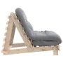 Futón sofá cama con colchón madera maciza de pino 80x206x11 cm de , Futones - Ref: Foro24-846756, Precio: 186,16 €, Descuento: %