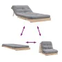 Futón sofá cama con colchón madera maciza de pino 80x206x11 cm de , Futones - Ref: Foro24-846756, Precio: 186,16 €, Descuento: %