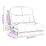 Futón sofá cama con colchón madera maciza de pino 80x206x11 cm de , Futones - Ref: Foro24-846756, Precio: 186,16 €, Descuento: %