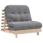 Futón sofá cama con colchón madera maciza de pino 90x206x11 cm de , Futones - Ref: Foro24-846761, Precio: 203,93 €, Descuento: %