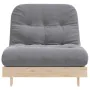 Futón sofá cama con colchón madera maciza de pino 90x206x11 cm de , Futones - Ref: Foro24-846761, Precio: 203,93 €, Descuento: %