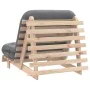Futón sofá cama con colchón madera maciza de pino 90x206x11 cm de , Futones - Ref: Foro24-846761, Precio: 203,93 €, Descuento: %