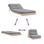 Futón sofá cama con colchón madera maciza de pino 90x206x11 cm de , Futones - Ref: Foro24-846761, Precio: 203,93 €, Descuento: %