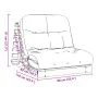 Futón sofá cama con colchón madera maciza de pino 90x206x11 cm de , Futones - Ref: Foro24-846761, Precio: 203,93 €, Descuento: %