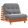 Futón sofá cama con colchón madera maciza marrón 90x206x11 cm de , Futones - Ref: Foro24-846763, Precio: 228,79 €, Descuento: %