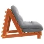 Futón sofá cama con colchón madera maciza marrón 90x206x11 cm de , Futones - Ref: Foro24-846763, Precio: 228,79 €, Descuento: %