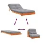 Futón sofá cama con colchón madera maciza marrón 90x206x11 cm de , Futones - Ref: Foro24-846763, Precio: 228,79 €, Descuento: %