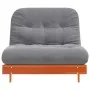 Futón sofá cama con colchón madera maciza marrón 100x206x11 cm de , Futones - Ref: Foro24-846768, Precio: 243,23 €, Descuento: %