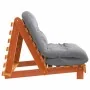 Futón sofá cama con colchón madera maciza marrón 100x206x11 cm de , Futones - Ref: Foro24-846768, Precio: 243,23 €, Descuento: %