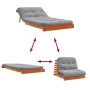 Futón sofá cama con colchón madera maciza marrón 100x206x11 cm de , Futones - Ref: Foro24-846768, Precio: 243,23 €, Descuento: %