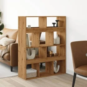 Separador de ambientes madera roble artisian 100x33x125,5 cm de , Librerías y estanterías - Ref: Foro24-3309527, Precio: 143,...
