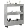 Carro de almacenaje estrecho 3 niveles madera gris hormigón by , Kitchen and dining carts - Ref: Foro24-855244, Price: 46,52 ...