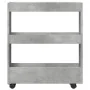 Carro de almacenaje estrecho 3 niveles madera gris hormigón by , Kitchen and dining carts - Ref: Foro24-855244, Price: 46,52 ...