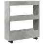 Carro de almacenaje estrecho 3 niveles madera gris hormigón by , Kitchen and dining carts - Ref: Foro24-855244, Price: 46,52 ...