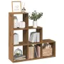 Librería divisor 3 niveles madera roble artisan 99x29x99 cm de , Librerías y estanterías - Ref: Foro24-857966, Precio: 78,87 ...