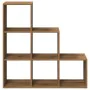 Librería divisor 3 niveles madera roble artisan 99x29x99 cm de , Librerías y estanterías - Ref: Foro24-857966, Precio: 78,87 ...