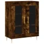 Aparador alto madera contrachapada roble ahumado 69,5x34x180 cm by , Sideboards - Ref: Foro24-3198270, Price: 165,96 €, Disco...