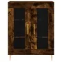 Aparador alto madera contrachapada roble ahumado 69,5x34x180 cm by , Sideboards - Ref: Foro24-3198270, Price: 165,96 €, Disco...