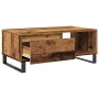 Mesa de centro madera de ingeniería envejecida 90x50x36,5 cm de , Mesas de centro - Ref: Foro24-857338, Precio: 83,60 €, Desc...