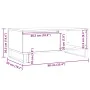 Mesa de centro madera de ingeniería envejecida 90x50x36,5 cm de , Mesas de centro - Ref: Foro24-857338, Precio: 83,60 €, Desc...