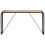 Mesa consola de madera maciza de mango sin tratar 140x35x76 cm de , Mesas auxiliares - Ref: Foro24-247869, Precio: 148,54 €, ...