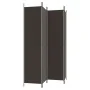 Biombo divisor de 4 paneles de tela marrón 200x220 cm de , Divisores de ambientes - Ref: Foro24-350199, Precio: 36,31 €, Desc...