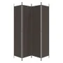 Biombo divisor de 4 paneles de tela marrón 200x220 cm de , Divisores de ambientes - Ref: Foro24-350199, Precio: 36,31 €, Desc...