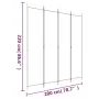 Biombo divisor de 4 paneles de tela marrón 200x220 cm de , Divisores de ambientes - Ref: Foro24-350199, Precio: 36,31 €, Desc...