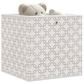 Cajas almacenaje plegables 10 uds no tejida crema 32x32x32 cm de , Cestas para almacenaje - Ref: Foro24-4018982, Precio: 42,8...