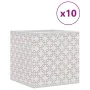 Cajas almacenaje plegables 10 uds no tejida crema 32x32x32 cm de , Cestas para almacenaje - Ref: Foro24-4018982, Precio: 42,8...