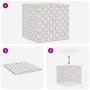 Cajas almacenaje plegables 10 uds no tejida crema 32x32x32 cm de , Cestas para almacenaje - Ref: Foro24-4018982, Precio: 42,8...