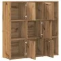 Estantería de madera de ingeniería roble artisan 90x28x90 cm de , Librerías y estanterías - Ref: Foro24-856059, Precio: 105,1...