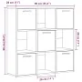 Estantería de madera de ingeniería roble artisan 90x28x90 cm de , Librerías y estanterías - Ref: Foro24-856059, Precio: 105,1...