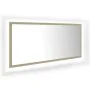 Espejo de baño LED acrílico color roble Sonoma 100x8,5x37 cm de vidaXL, Tocadores de baño - Ref: Foro24-804943, Precio: 54,23...