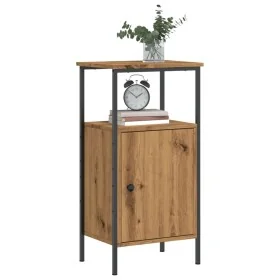 Mesita de noche madera de ingeniería roble artisan 41x31x80 cm de , Mesitas de noche - Ref: Foro24-857248, Precio: 50,65 €, D...