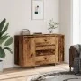 Aparador madera de ingeniería madera envejecida 120x41x75 cm de , Aparadores - Ref: Foro24-856794, Precio: 166,01 €, Descuent...