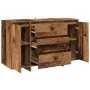Aparador madera de ingeniería madera envejecida 120x41x75 cm de , Aparadores - Ref: Foro24-856794, Precio: 166,01 €, Descuent...