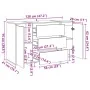 Aparador madera de ingeniería madera envejecida 120x41x75 cm de , Aparadores - Ref: Foro24-856794, Precio: 166,01 €, Descuent...