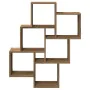 Estante cubo pared madera ingeniería roble artisan 78x15x93 cm de , Estantes y estanterías - Ref: Foro24-856595, Precio: 42,0...