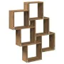 Estante cubo pared madera ingeniería roble artisan 78x15x93 cm de , Estantes y estanterías - Ref: Foro24-856595, Precio: 42,0...