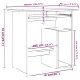 Escritorio madera de ingeniería madera envejecida 80x45x74 cm von , Schreibtische - Ref: Foro24-855994, Preis: 77,31 €, Rabat...