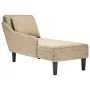 Tumbona almohada reposabrazo derecho cuero sintético gris claro de , Divanes - Ref: Foro24-4009857, Precio: 137,96 €, Descuen...