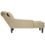 Tumbona almohada reposabrazo derecho cuero sintético gris claro de , Divanes - Ref: Foro24-4009857, Precio: 137,96 €, Descuen...