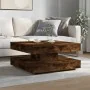 Mesa de centro giratoria 360 grados roble ahumado 70x70x34,5 cm de , Mesas de centro - Ref: Foro24-858483, Precio: 84,58 €, D...